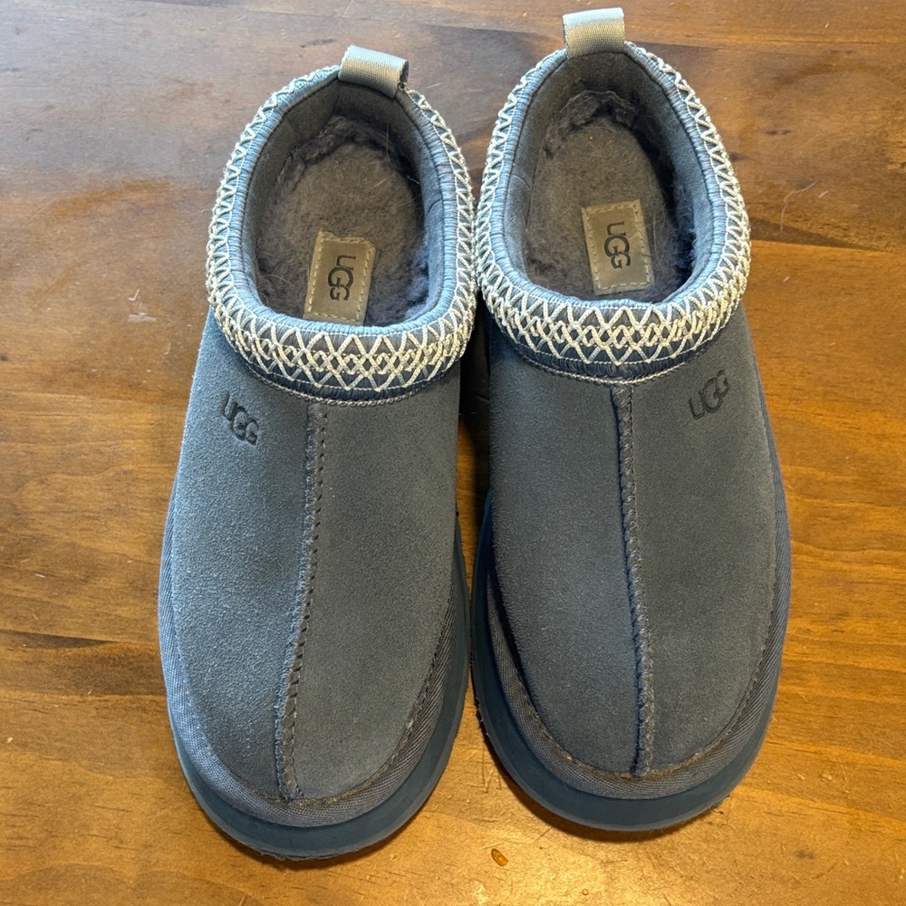UGG Blue Suede Slippers size 6